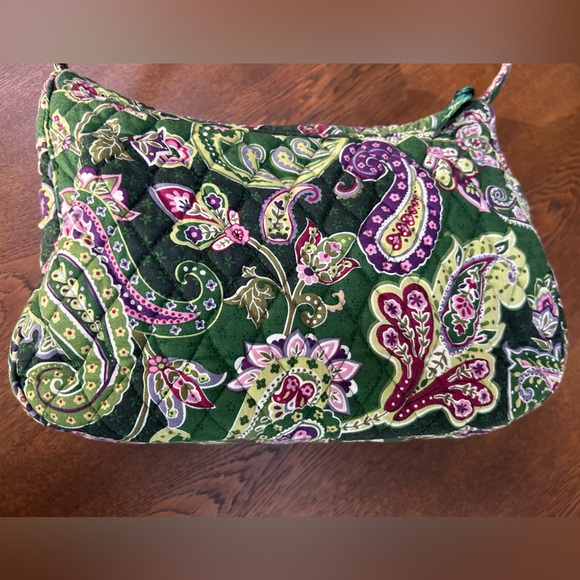 Vera Bradley shoulder bag—Retired Chelsea Green. Rare. W/ a green plaid accent. - Picture 2 of 5